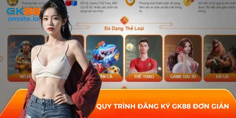 GK88 nổi tiếng với quy trình đăng ký tài khoản đơn giản
